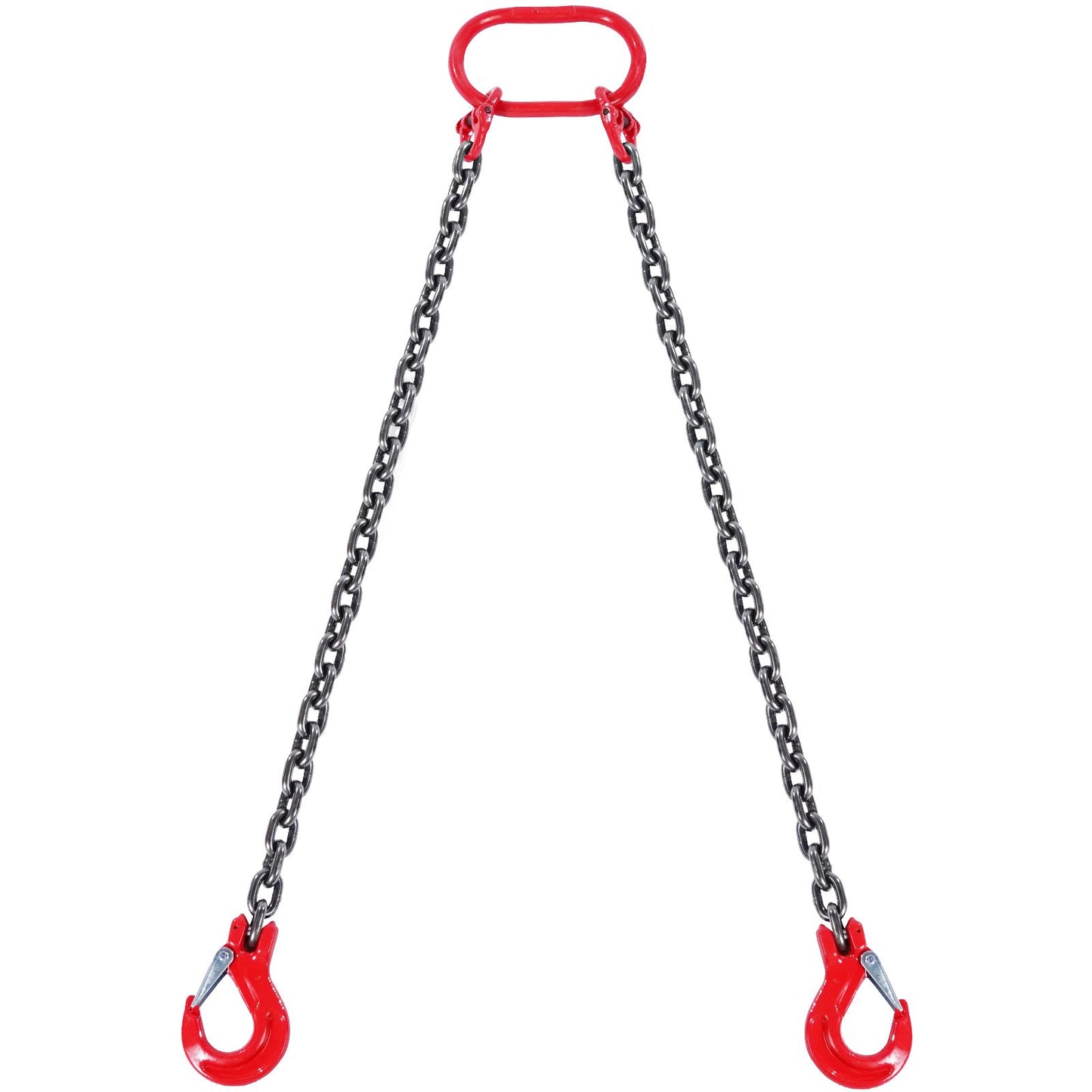 5/16" x 5" Chain Sling 2 Leg G80 Lifting Chain with Grab Hooks 6600 lbs