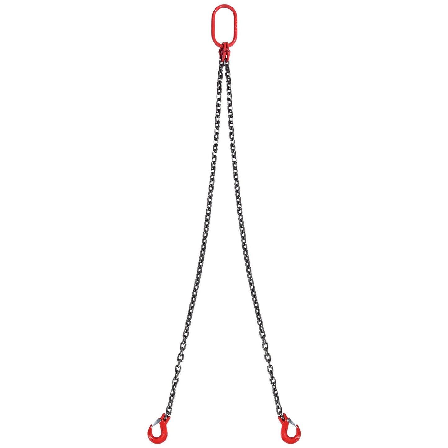 5/16" x 5" Chain Sling 2 Leg G80 Lifting Chain with Grab Hooks 6600 lbs