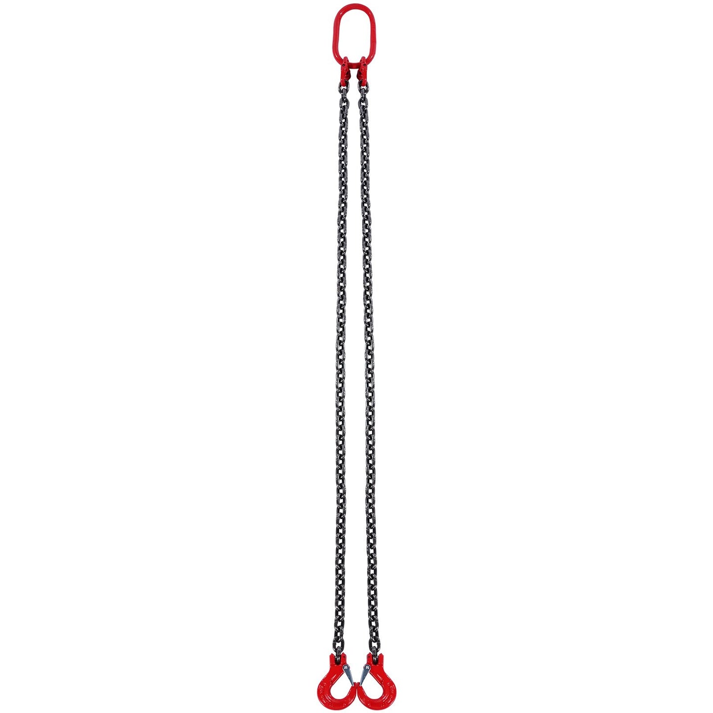 5/16" x 5" Chain Sling 2 Leg G80 Lifting Chain with Grab Hooks 6600 lbs