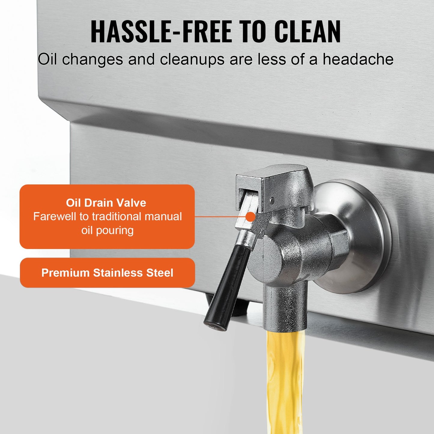 Commercial Electric Deep Fryer Countertop Deep Fryer 3000W 30.6Qt / 29L