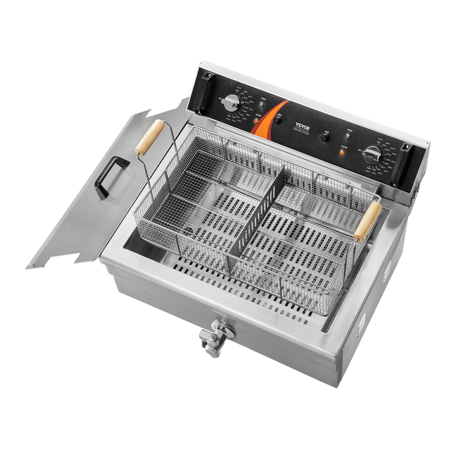 Commercial Electric Deep Fryer Countertop Deep Fryer 3000W 30.6Qt / 29L