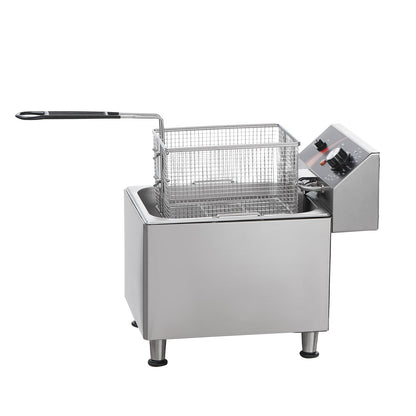 Kommerzielle elektrische Fritteuse, 3100 W, 9 l, Edelstahl-Upgrade, 200 °C