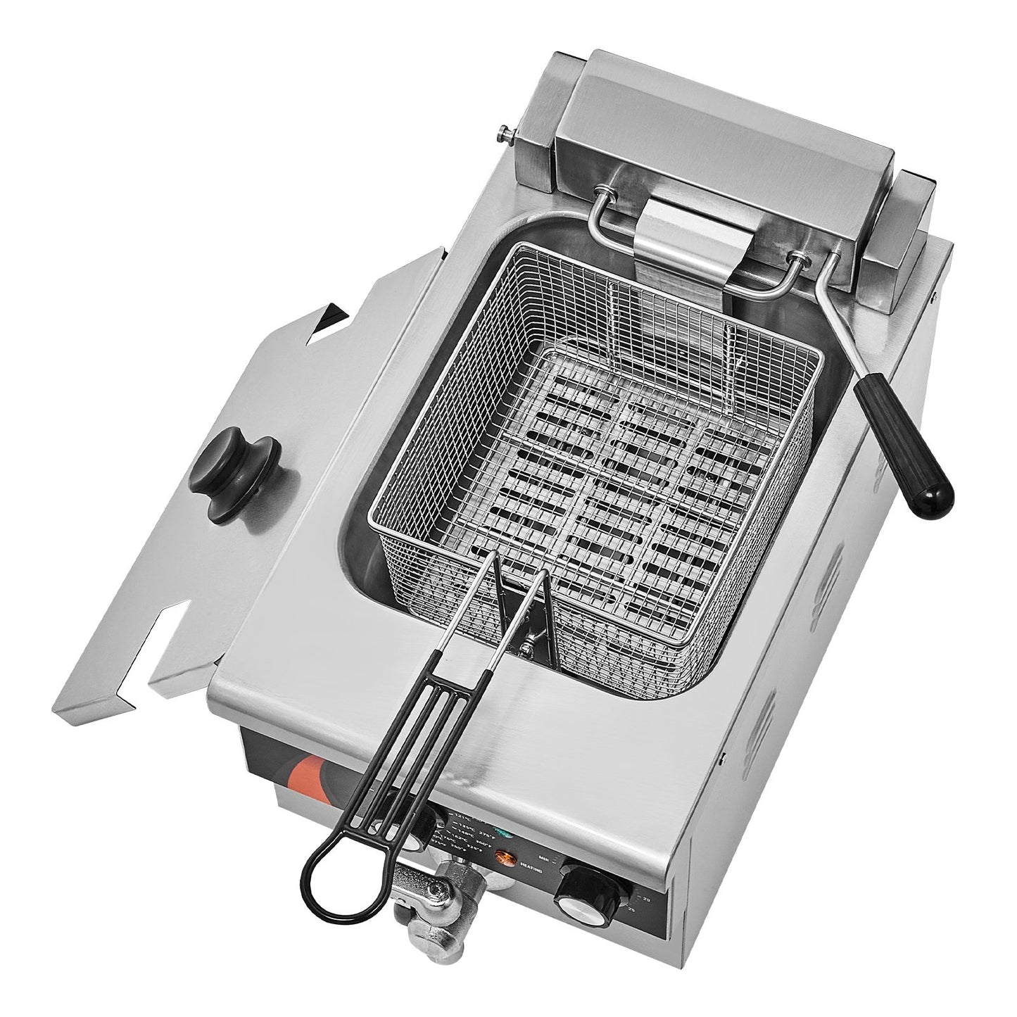 Kommerzielle elektrische Fritteuse, Arbeitsplatten-Fritteuse, 9 Qt/8,5 l