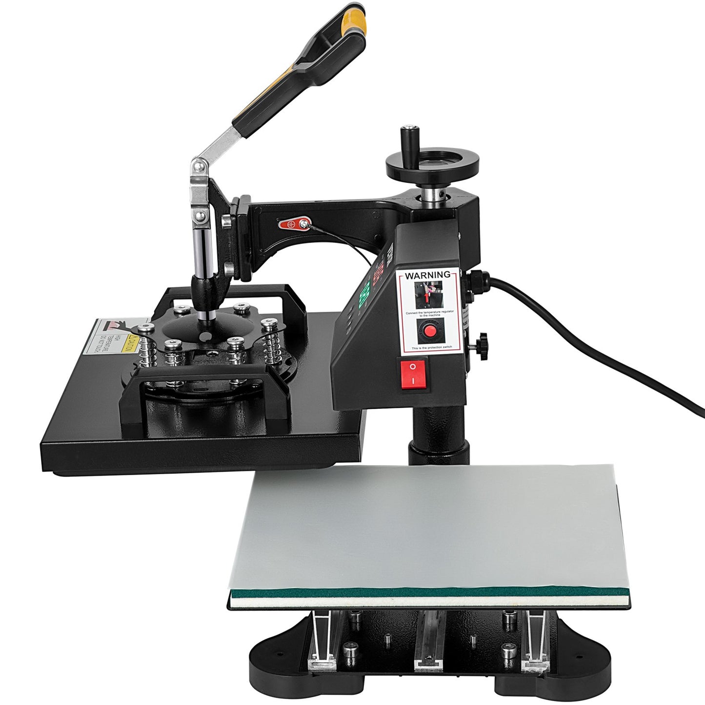 Wärmepresse, 10 x 12 Zoll/25 x 30 cm, 2-in-1-Clamshell-Sublimationstransferdrucker mit Teflonbeschichtung, digitale, präzise Wärmeregelung, Powerpress für T-Shirts, Hüte und Kappen