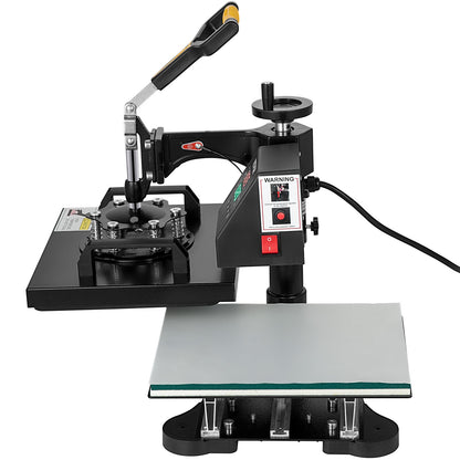 Wärmepresse, 10 x 12 Zoll/25 x 30 cm, 2-in-1-Clamshell-Sublimationstransferdrucker mit Teflonbeschichtung, digitale, präzise Wärmeregelung, Powerpress für T-Shirts, Hüte und Kappen