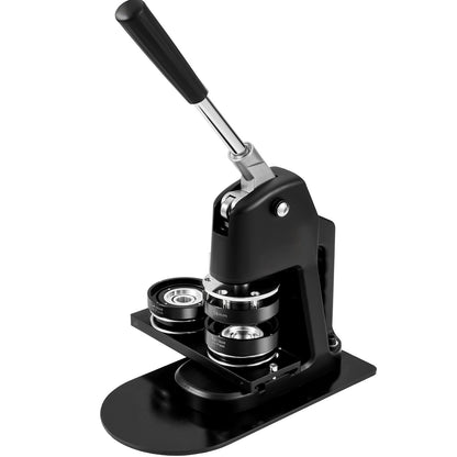 Button Maker Machine, Multiple Sizes 1+2.25 Inch Badge Punch Press Kit, Kids DIY Gifts Pin Maker, Button Making Accessories with 500pcs Button Parts &amp; Circle Cutter &amp; Magic Book