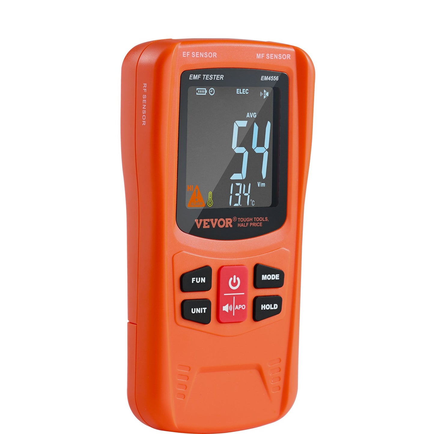 3-in-1 EMF Meter, 5Hz-6GHz, Handheld Rechargeable Electromagnetic Field Radiation Detector, Digital LCD EMF Tester for EF MF RF Home Inspections Outdoor Ghost Hunting 5G Cell Tower Temperature