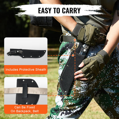 Jagdmesser und Axt Combo Set Scheide Feststehendes Messer Camping