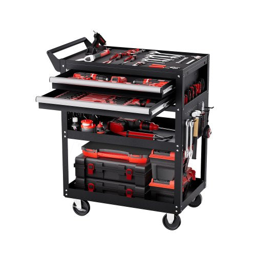 5-stufiger Werkzeugwagen auf Rädern, 400 lb, rollender Arbeitswagen mit Schublade und Pinnwand | EU