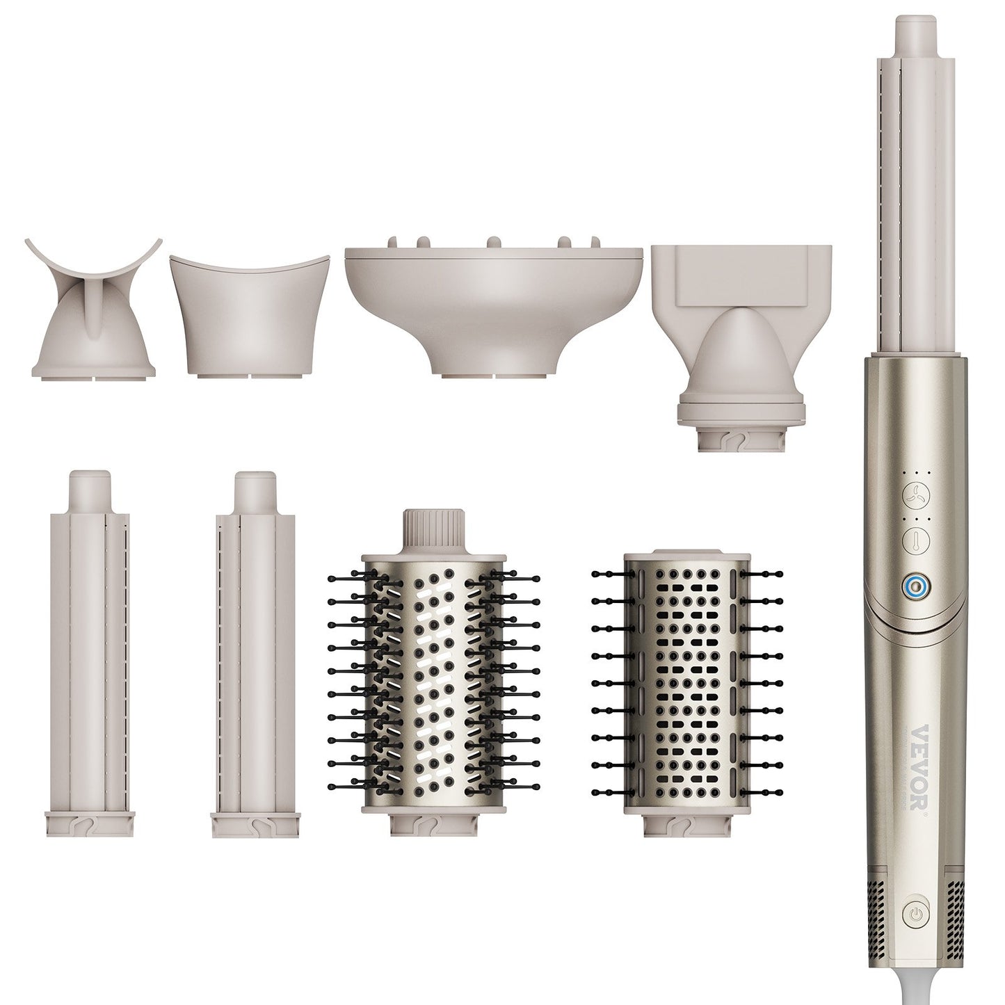 8 in 1 Curling Iron Set 1.25-inch Ceramic Hair Curling Iron All Hair Types