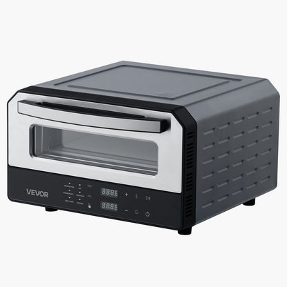 Electric Pizza Oven, Smart Pizzas Maker Indoor with 5 Preset, 12-Inch Countertop Pizza Cooker w/ Touch Srceen, 750℉ Max Temp, 2-Min Rpaid Baking Oven Thin & Crispy, Neapolitan, Frozen, New York