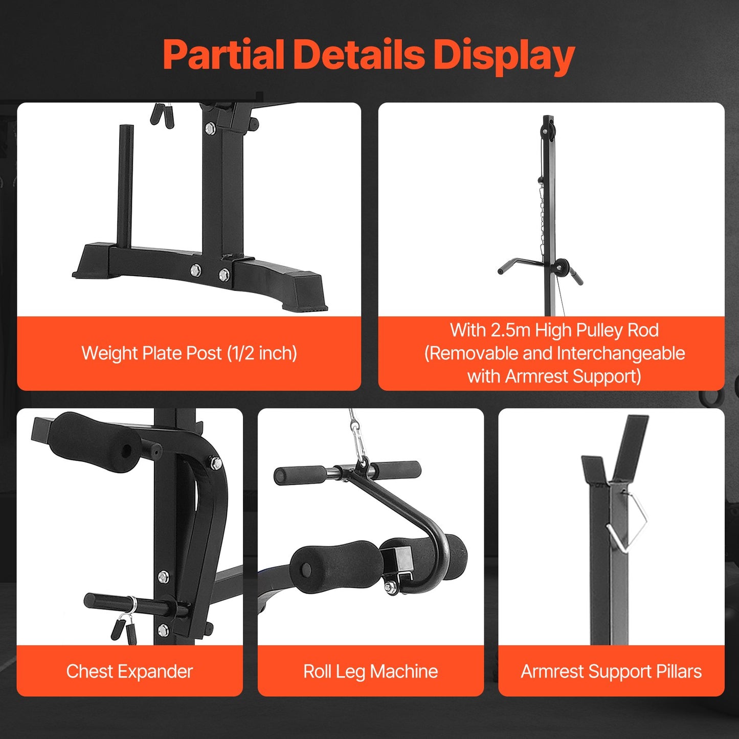 Hantelbank Sit-Up-Bank für das Home-Gym Krafttraining Verstellbar