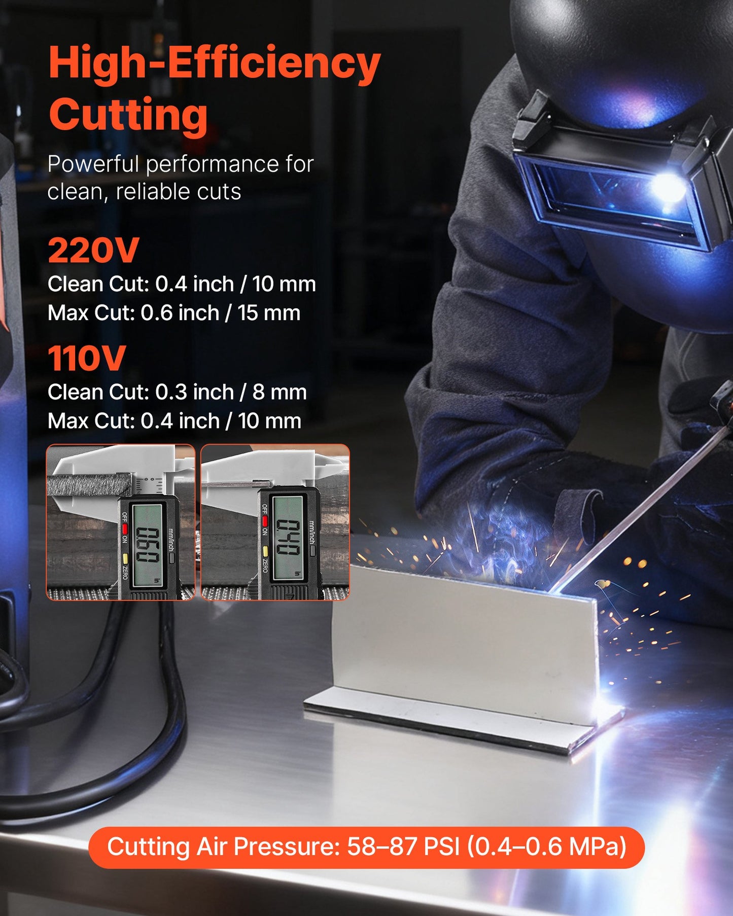 3-in-1 Plasma Cutter Welder Combo - CUT/TIG/MMA, 50A Non-Contact Cutting Machine & 200A TIG Stick Welder, Digital 110/220V Dual Voltage with 2T/4T/PA/PT Function for Home Repairs Workshops
