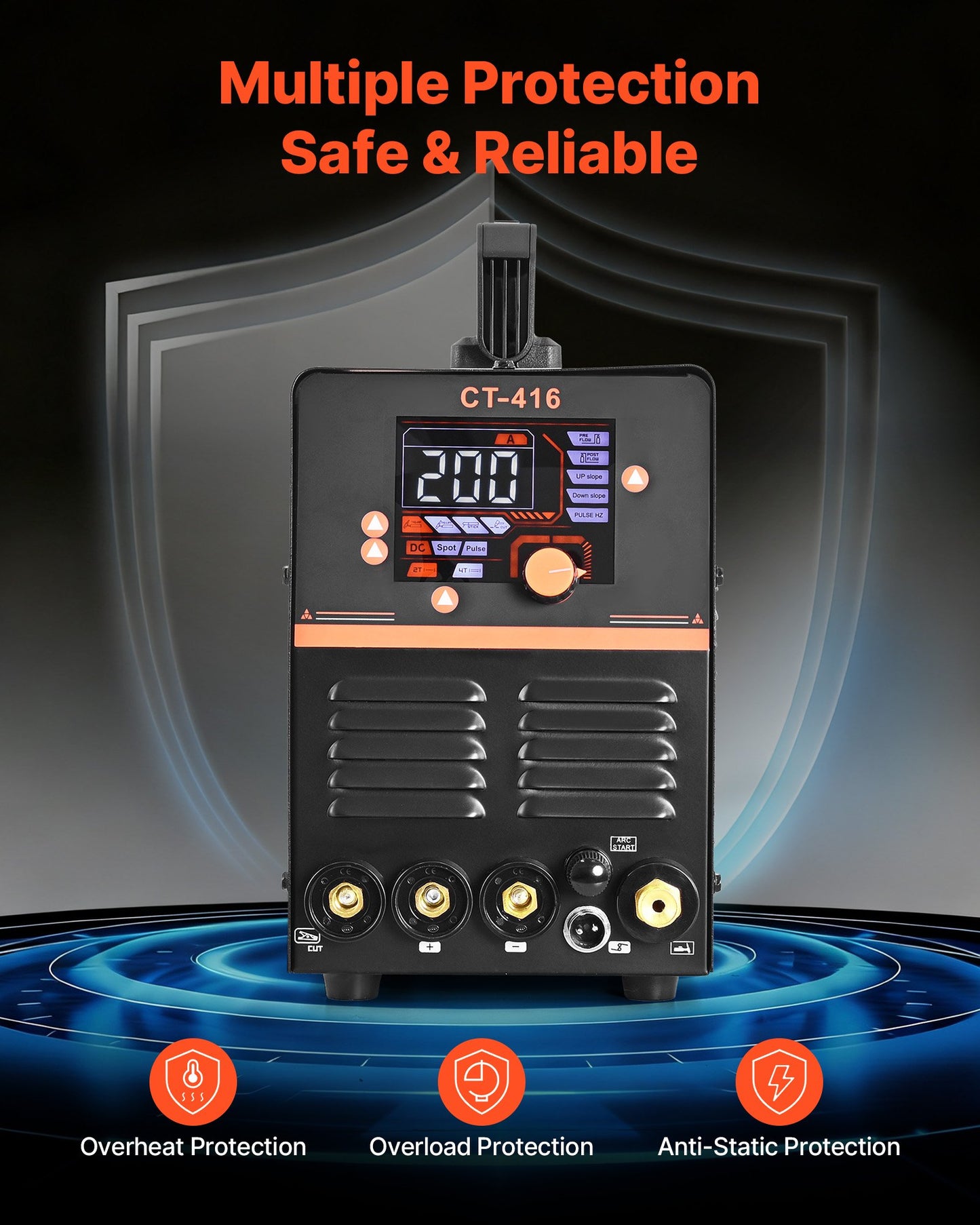 3-in-1 Plasma Cutter Welder Combo - CUT/TIG/MMA, 50A Non-Contact Cutting Machine & 200A TIG Stick Welder, Digital 110/220V Dual Voltage with 2T/4T/PA/PT Function for Home Repairs Workshops