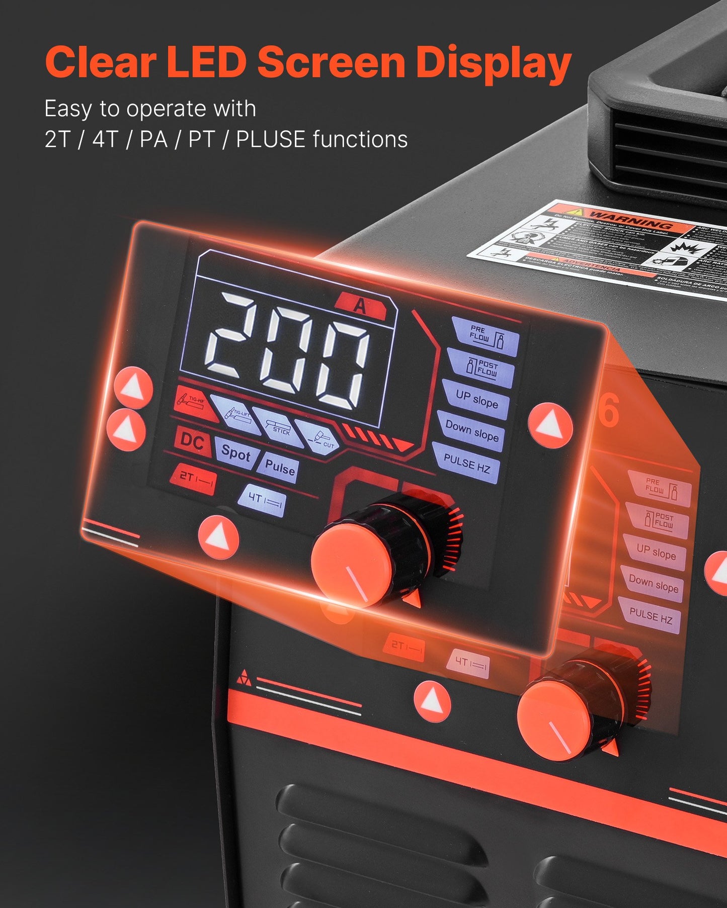 3-in-1 Plasma Cutter Welder Combo - CUT/TIG/MMA, 50A Non-Contact Cutting Machine & 200A TIG Stick Welder, Digital 110/220V Dual Voltage with 2T/4T/PA/PT Function for Home Repairs Workshops