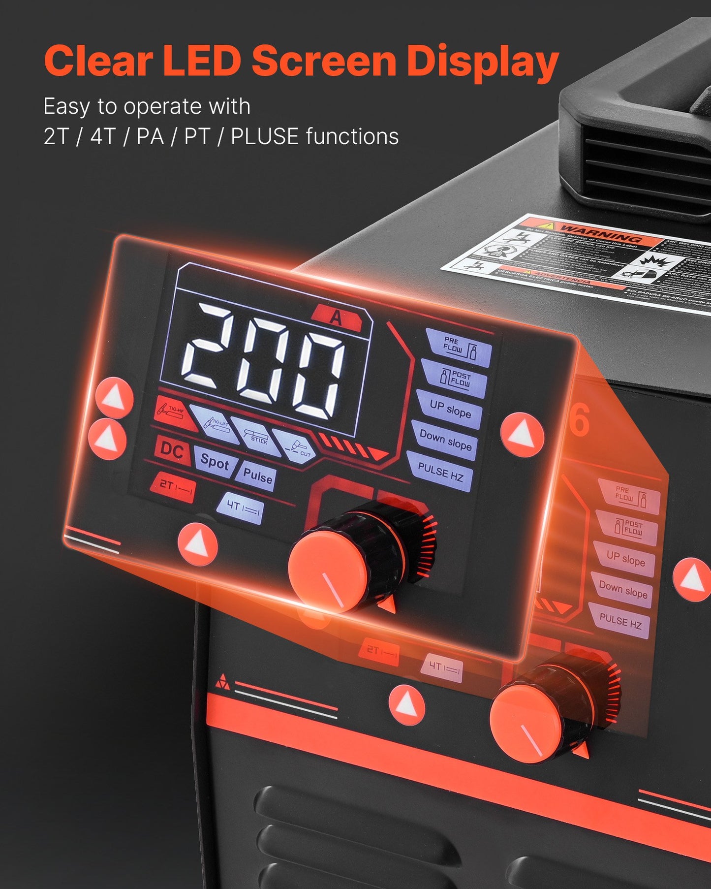 3-in-1 Plasma Cutter Welder Combo - CUT/TIG/MMA, 50A Plasma Cutting Machine & 200A TIG Stick Welder, Digital 110/220V Dual Voltage with 2T/4T/PA/PT Function for Home Repairs, Workshops