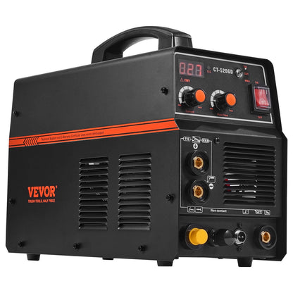 3 in 1 Plasma Cutter Welder Machine, CT-520GD TIG/MMA Plasma Cutter Combo Machine, 30A Non-Touch Pilot Arc Plasma Cutter, 200A TIG and Stick Welder, Digital 110/220V Dual Voltage IGBT Inverter