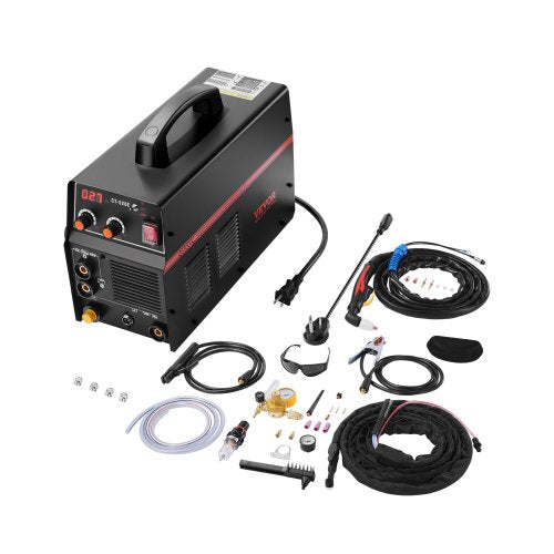3 in 1 Plasma Cutter Welder Machine, CT-520E TIG/MMA Plasma Cutter Combo Machine, 30A Plasma Cutting Machine, 200A TIG Welder and 200A Stick Welder, Digital 110/220V Dual Voltage IGBT Inverter