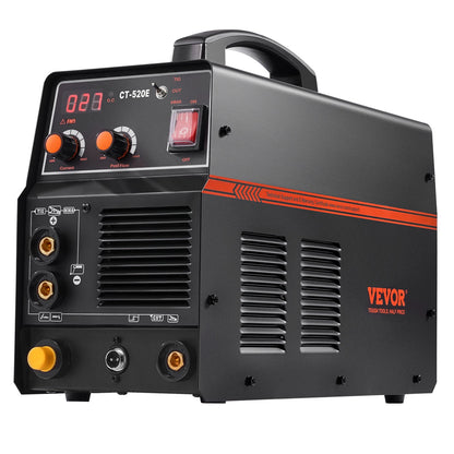 3 in 1 Plasma Cutter Welder Machine, CT-520E TIG/MMA Plasma Cutter Combo Machine, 30A Plasma Cutting Machine, 200A TIG Welder and 200A Stick Welder, Digital 110/220V Dual Voltage IGBT Inverter