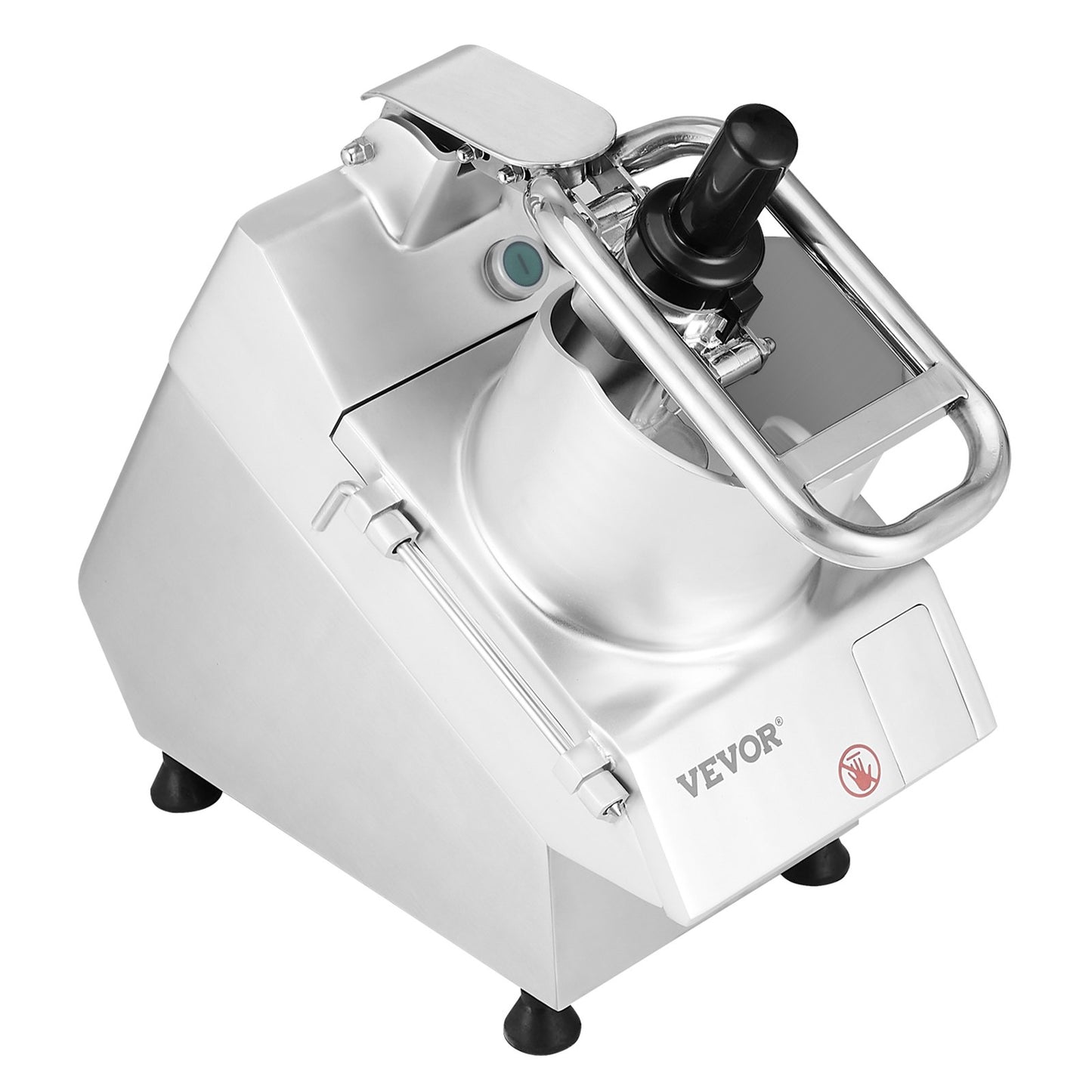 Food processor and vegetable chopper with 6 food-grade stainless steel blades