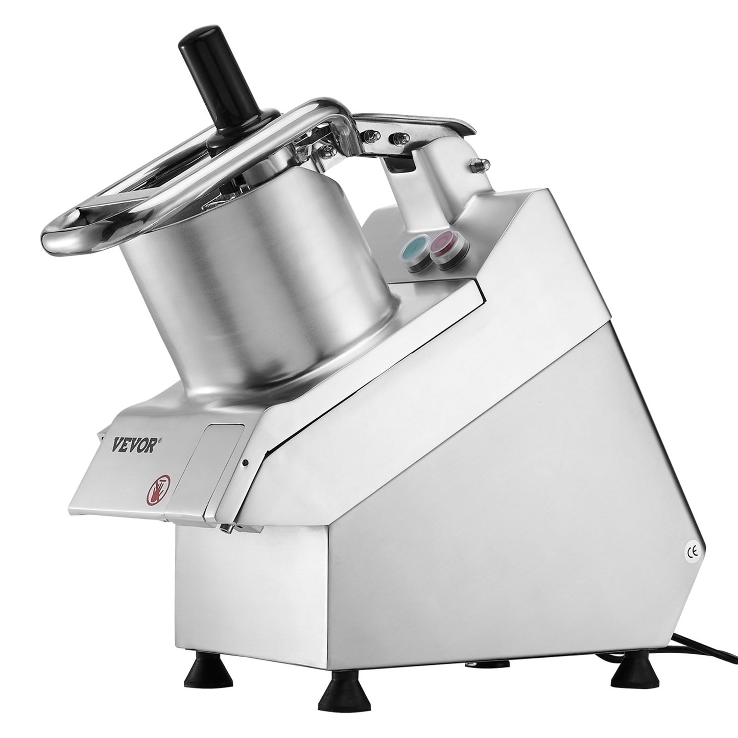Food processor and vegetable chopper with 6 food-grade stainless steel blades