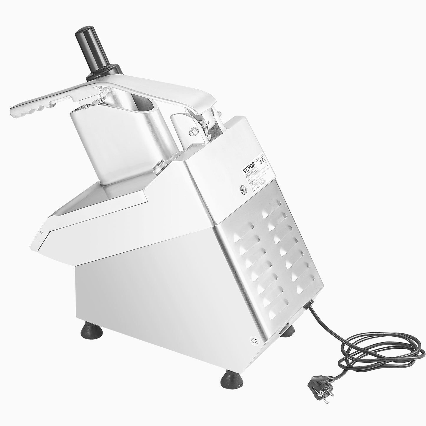Food processor and vegetable chopper with 6 food-grade stainless steel blades