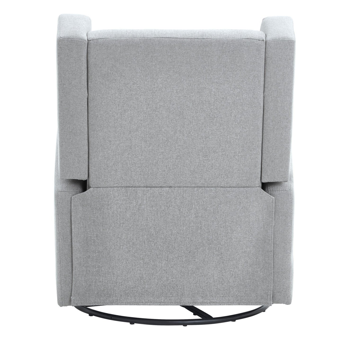 Electronic Power Recliner and Swivel Glider, 113.4kg Weight Capacity Swivel Glider Recliner with Adjustable Angle, Polyester Surface Recliner Rocker for Living Room, Bedroom, Light Gray