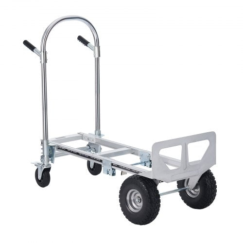 Aluminium Handtruck, 2 i 1, 1000 lbs lastkapacitet, Heavy Duty Industrial Cabriolet hopfällbar Handtruck och Dolly, Utility Cart konverterar från Handtruck till plattformsvagn med gummihjul |  EU