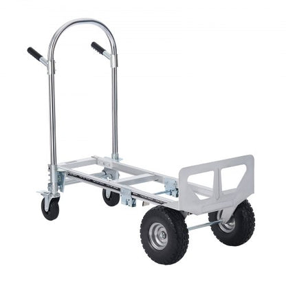 Aluminium Handtruck, 2 i 1, 1000 lbs lastkapacitet, Heavy Duty Industrial Cabriolet hopfällbar Handtruck och Dolly, Utility Cart konverterar från Handtruck till plattformsvagn med gummihjul |  EU