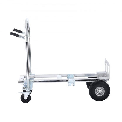 Aluminium Handtruck, 2 i 1, 1000 lbs lastkapacitet, Heavy Duty Industrial Cabriolet hopfällbar Handtruck och Dolly, Utility Cart konverterar från Handtruck till plattformsvagn med gummihjul |  EU