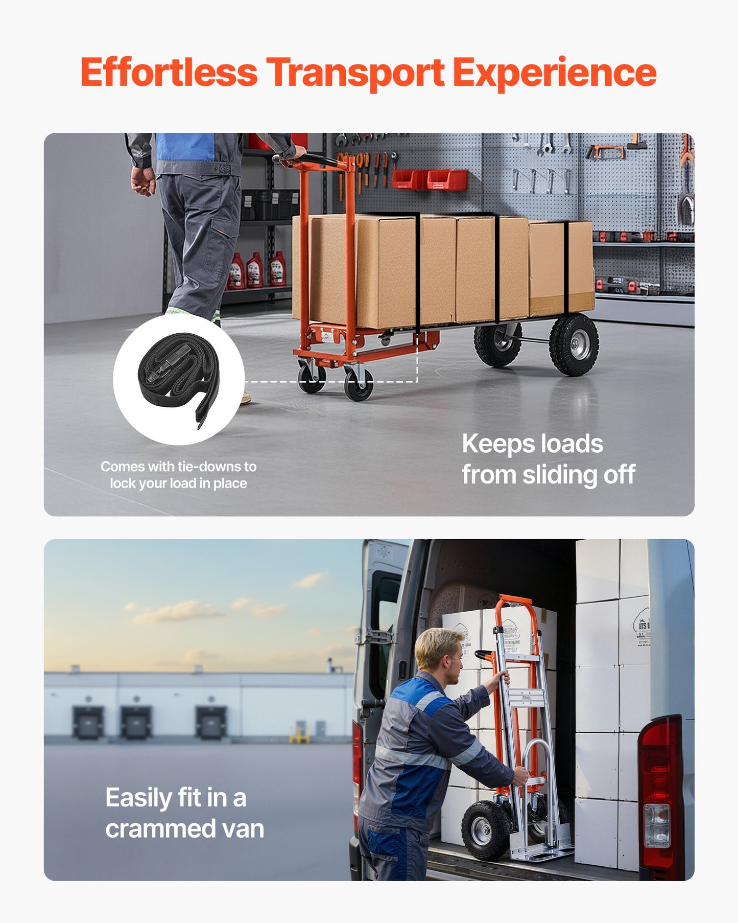 4 in 1 Hand Truck, 1000 lbs Load Capacity for 4-Wheel Mode, Convertible Hand Truck Dolly with Non-Slip Handle & Wheels, Aluminum Alloy Portable Trolley Dolly for Moving Home, Office, Warehouse