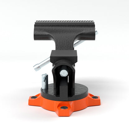 4.5" Bench Vise w/ Anvil 240°Swivel Base Heavy Duty Multipurpose Vise