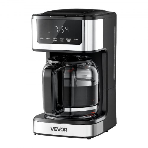 Programmable Coffee Maker, 12 Cup Programmable Drip Coffee Makers with Touch Screen, 4-Hour Keep Warm Coffee Makers Drips, 2 Brew Strengths Drip Coffee Machine for Home, 24-Hour Programmable