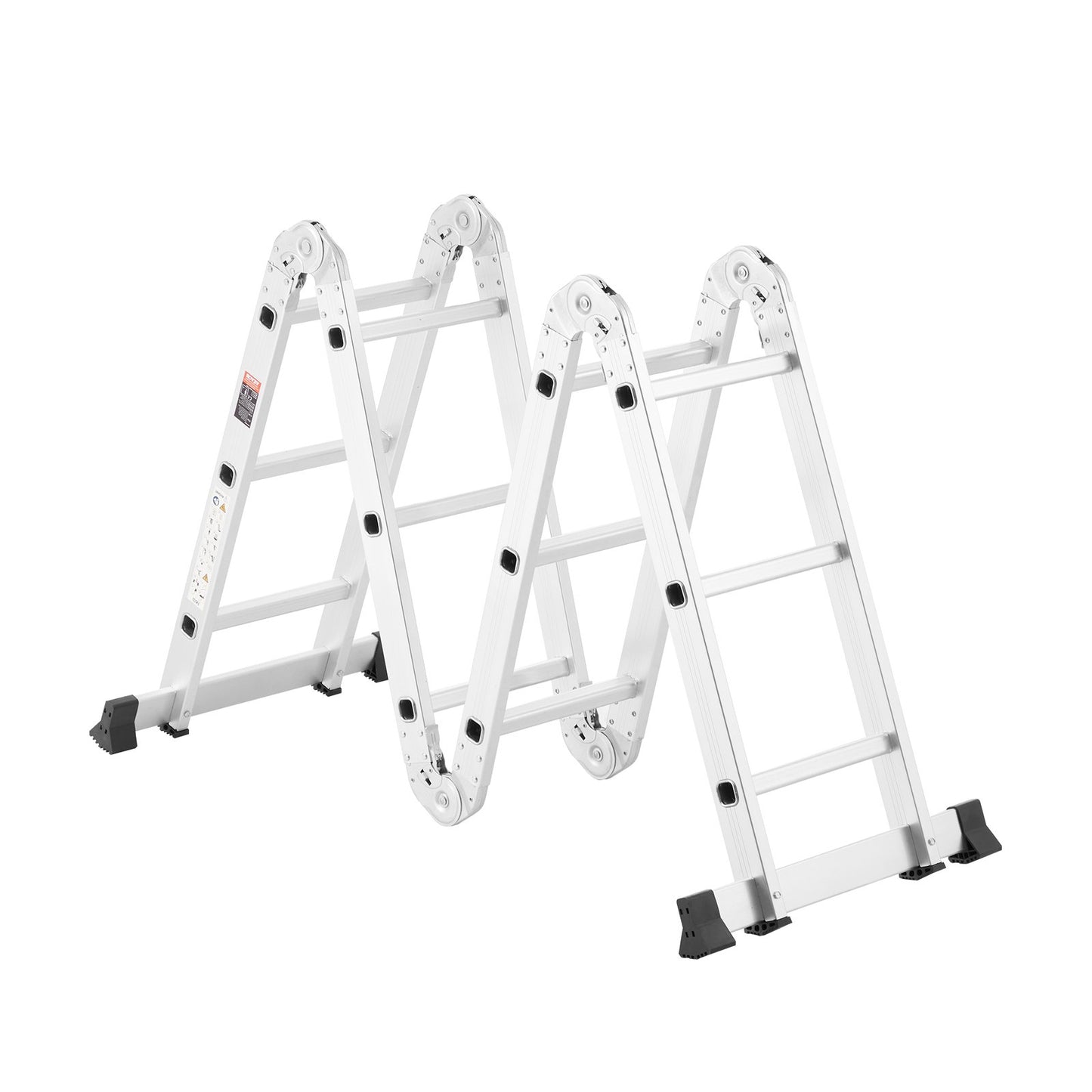 Multi-Purpose Folding Ladder 7-in-1 3 Steps 12ft Reach Height for Work