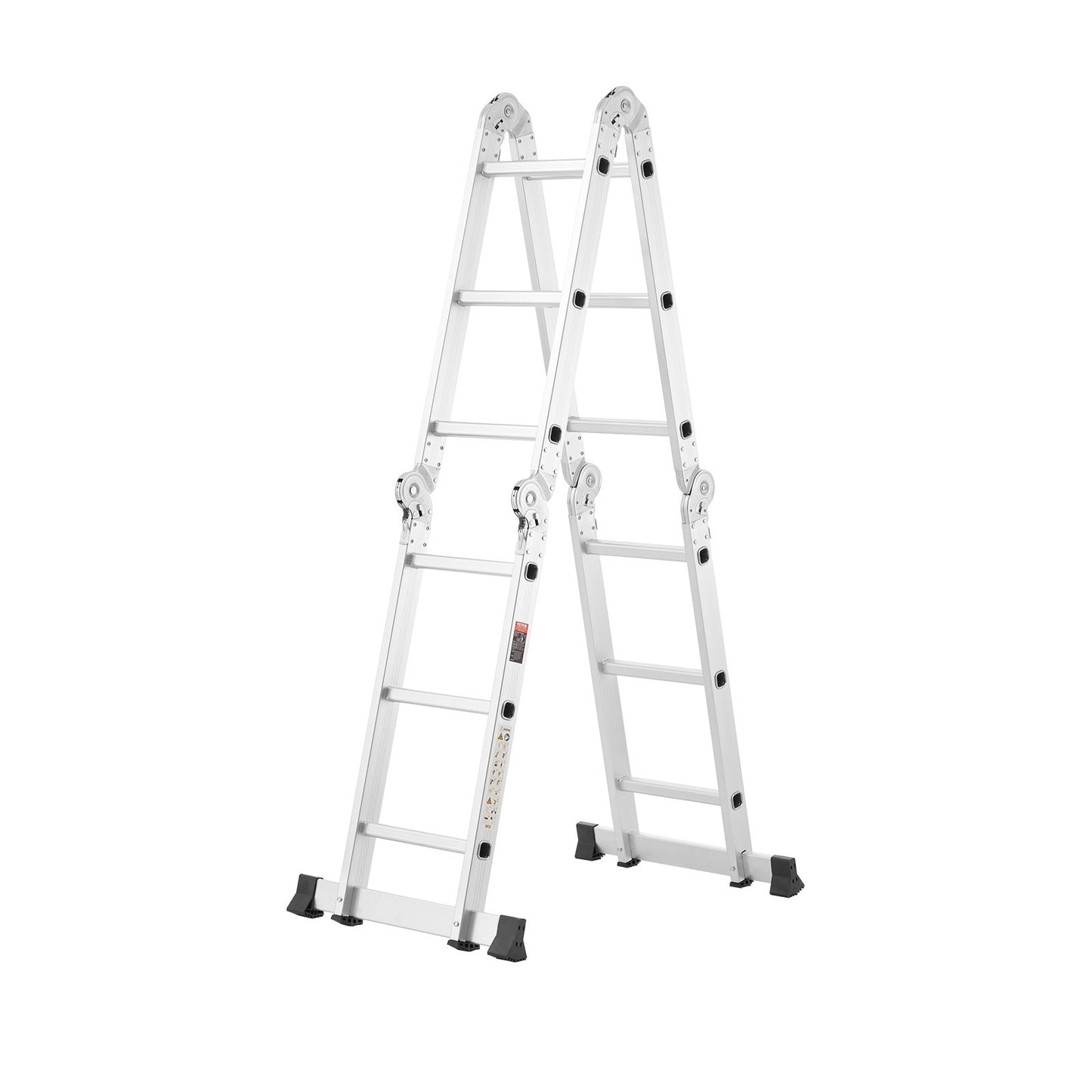 Multi-Purpose Folding Ladder 7-in-1 3 Steps 12ft Reach Height for Work