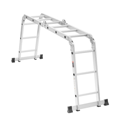 Multi-Purpose Folding Ladder 7-in-1 3 Steps 12ft Reach Height for Work