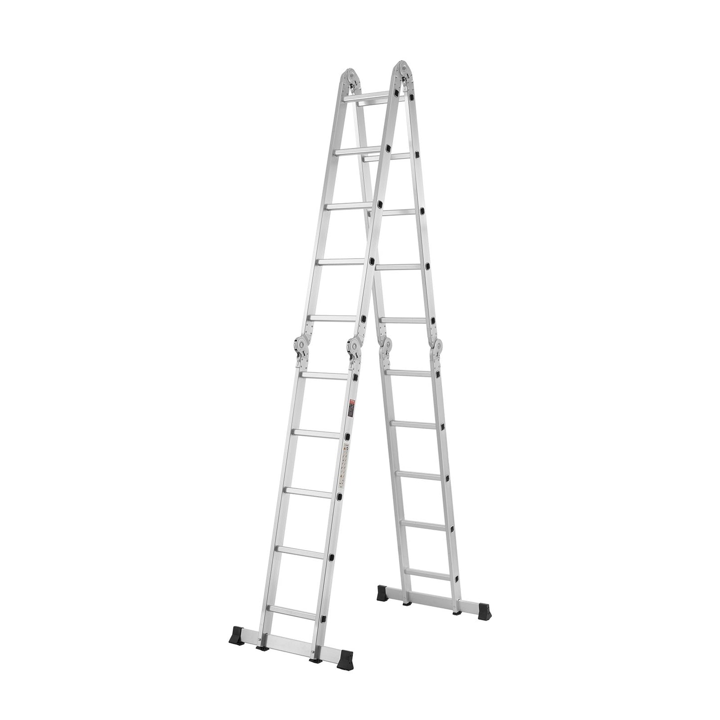 Multi-Purpose Folding Ladder 7-in-1 5 Steps 19 ft. Reach Height Metal