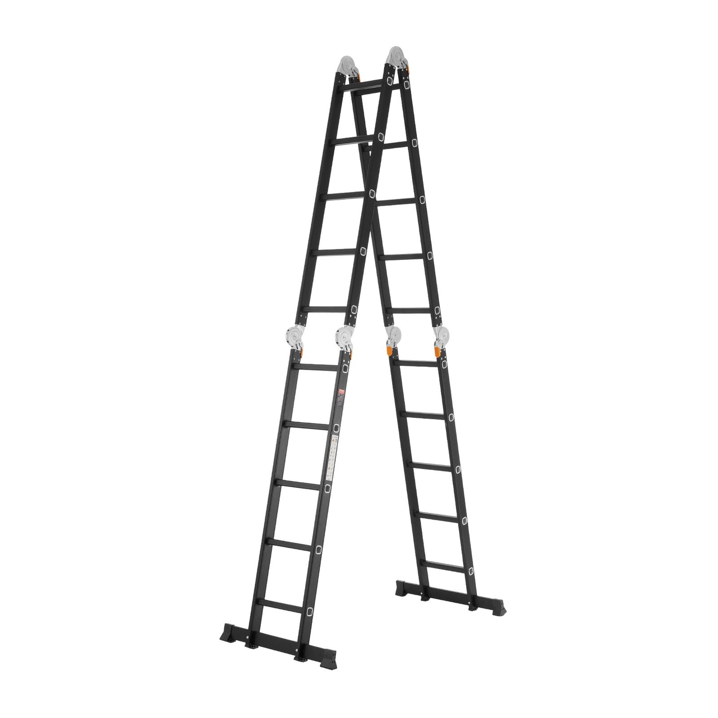 Multi-Purpose Folding Ladder 7-in-1 5 Steps 19 Feet Reach Height for Work
