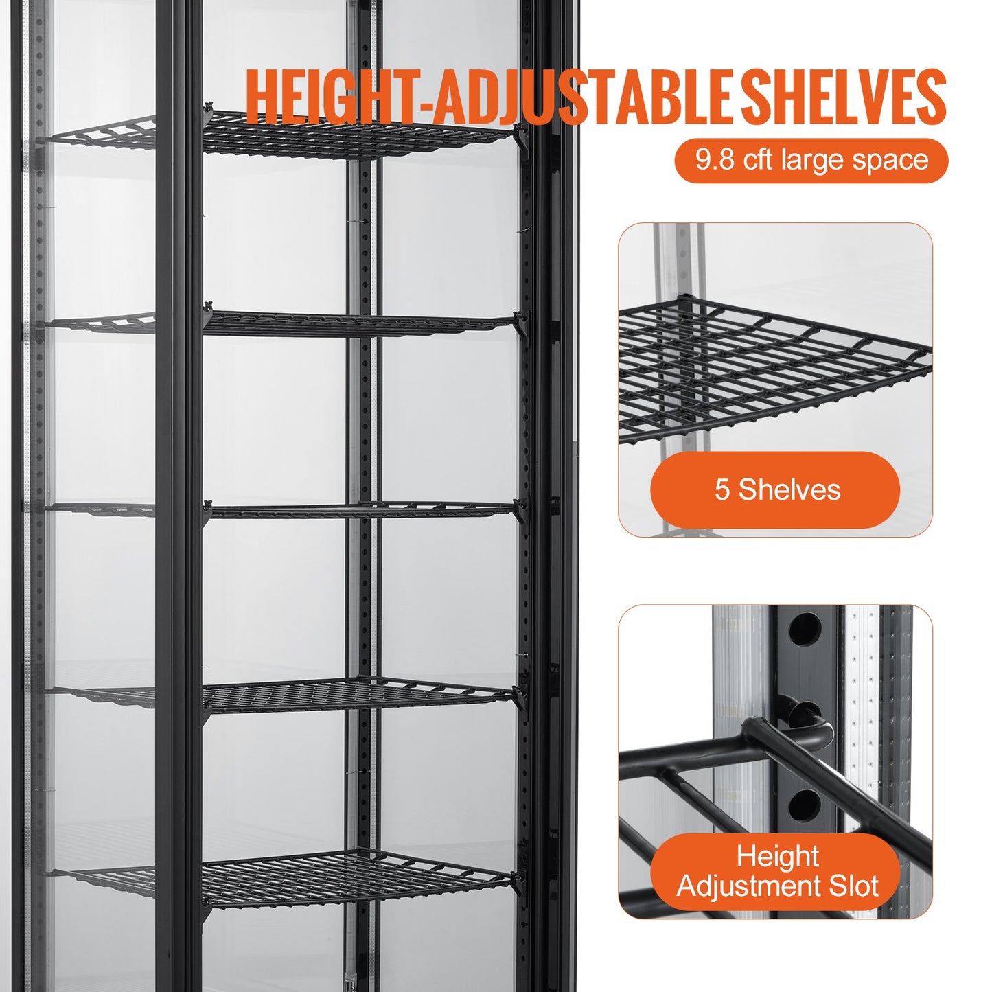 Refrigerator Bakery Display Refrigerator 9.8 cu ft/278L 5-tier