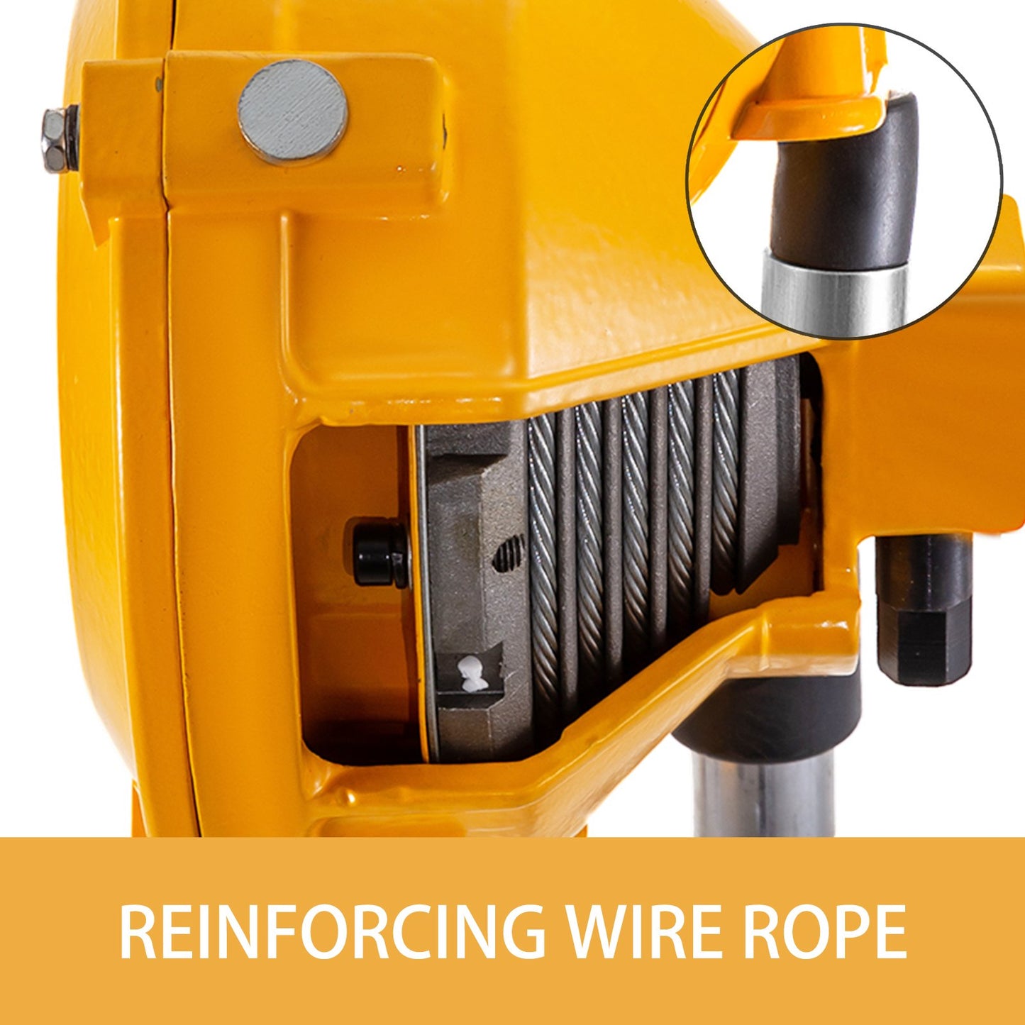 Spring Balancer 20-33lbs(9-15kg) Retractable Tool Holder 1.5m Length Tool Balancer with Hook and Wire Rope Adjustable Balancer Retractor Hanging Holding Equipment in Yellow