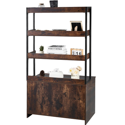 Katzentoilettenschrank, Katzentoilettenmöbel aus Holz versteckt mit 3 Regalen