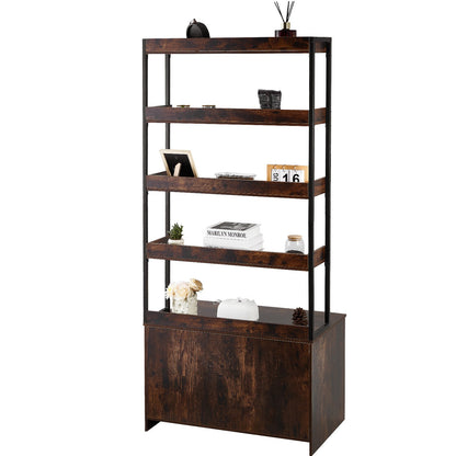 Katzentoilettenschrank, Katzentoilettenmöbel aus Holz versteckt mit 4 Regalen