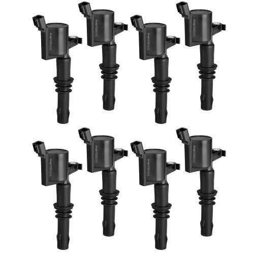 Ignition Coil Pack, Set of 8, Compatible with Ford Expedition F150 F250 F350 Lincoln Mark LT Lincoln Navigator, for Engines 4.6L 5.4L V8 6.8L V10, Replacement for DG511 5C1584 C1541 UF537 FD508