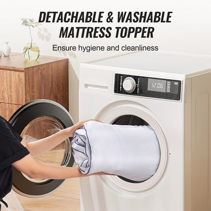 Matratzenauflage Premium Memory Foam Fiber Fill Queen 76,2 mm Dicke