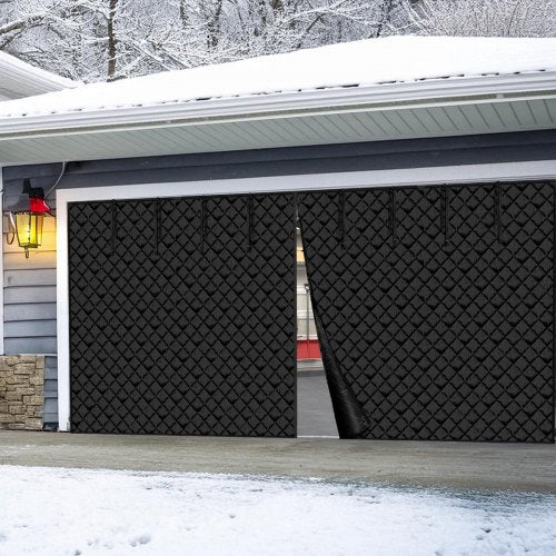 Garage Door Screen for Winter 16.3 x 7.15 ft Garage Door Insulation Kit