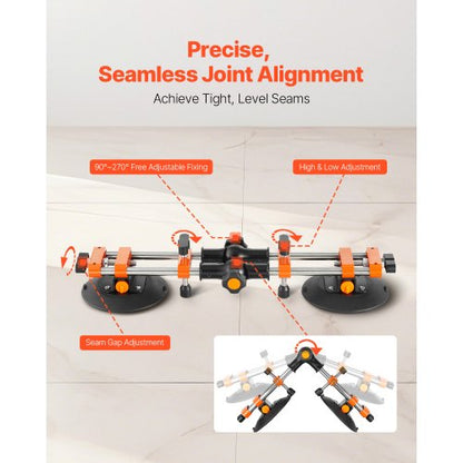Seam Setter 6" Saugnapf 90° - 270° verstellbar Nahtspleißen &amp; Nivellieren | EU