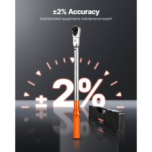 Adjustable Click Torque Wrench 1/2-inch Drive 20–160 lbf-ft/27.1–216.8 Nm | EU