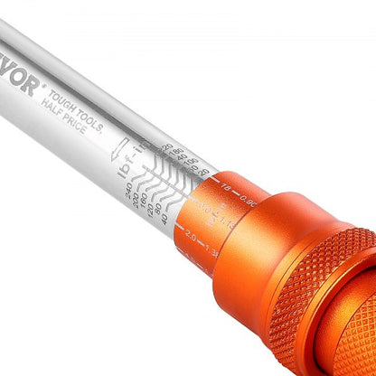 Click Torque Wrench Set 1/4-inch Drive 20-240 lbf-in/2.3-27.1 Nm Orange | EU
