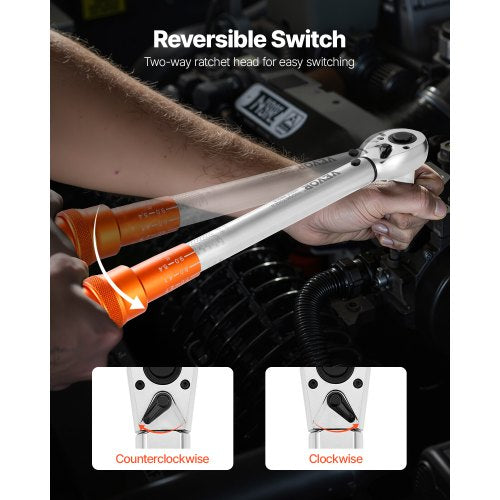 Click torque wrench set 3 pieces 1/4 3/8 1/2 inch drive bidirectional | EU