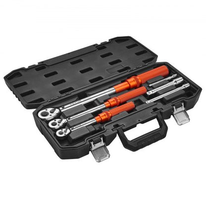 Click torque wrench set 3 pieces 1/4 3/8 1/2 inch drive bidirectional | EU